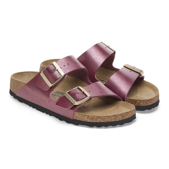 Birkenstock Shoes - Birkenstock [7] Arizona BS Birko-Flor Graceful Berry Crush Sandals - Regular Fit